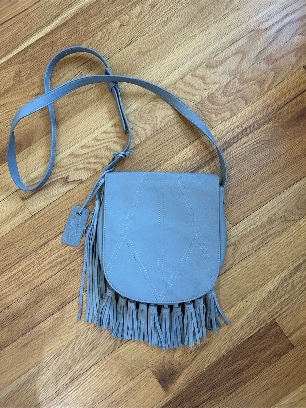 Mossimo Supply Co. Fringe Crossbody Saddle Bag